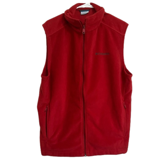 Columbia Other - Columbia Fleece Mens Vest Size Large - Red